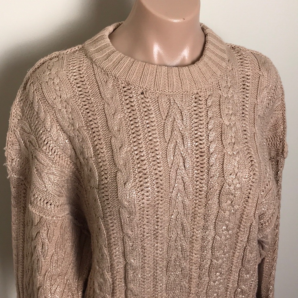 Free People Good as Gold Sweater Dress Cream Puff - Picture 4 of 11